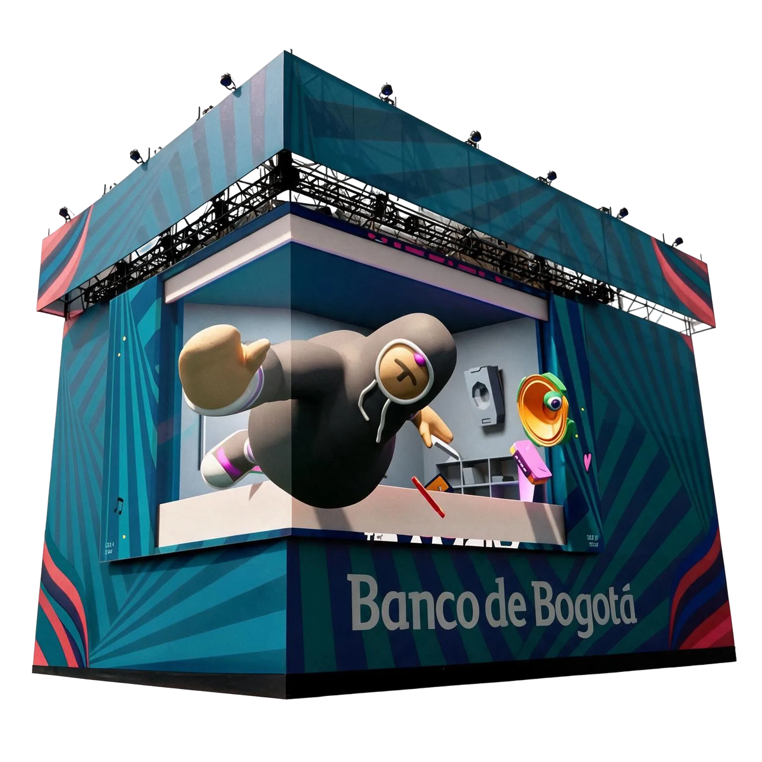 Activación BTL de gran formato — Banco de Bogotá