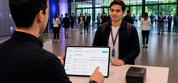 Check-in con EVIUS en el ingreso de un evento